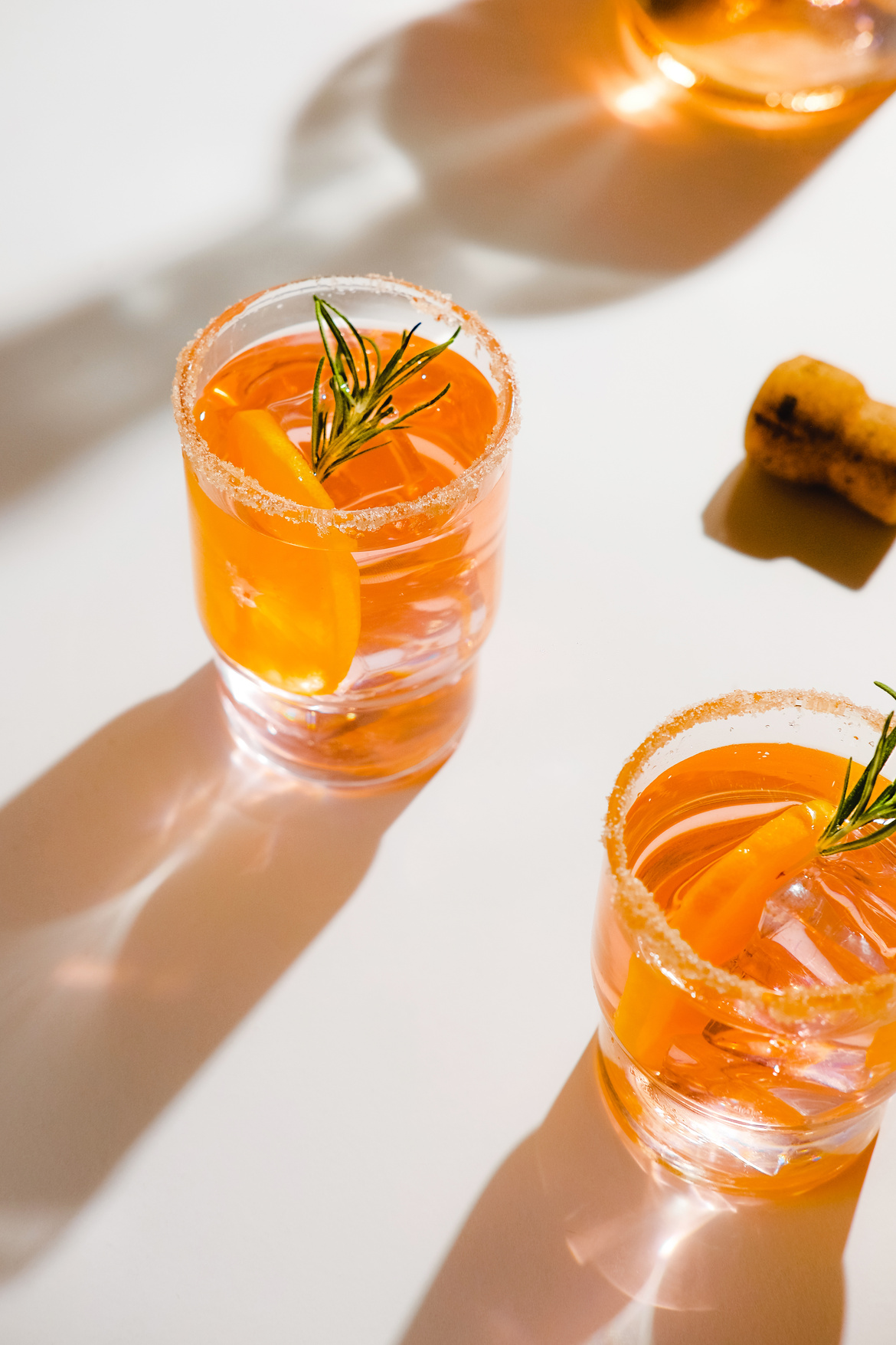 Summer Orange Cocktail in Glass